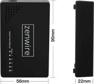 Switch 5 Portów Gigabit Ethernet 1000 MBps Rozdzielacz Przełącznik LAN Zenwire SG1005 5