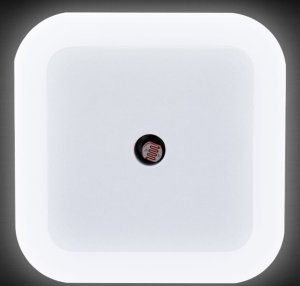 Kontaktowa lampka nocna LED 6,5x6,5cm 220V z czujnikiem zmierzchu 9