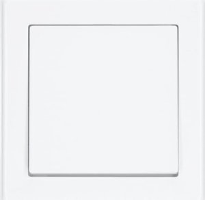 Łącznik krzyżowy z ramką pojedynczy 8,1x8,1cm Biały 1