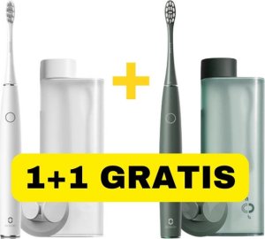 Oclean soniczna Szczoteczka do z�b�w Air 2T, akcja 1+1, zielony+bia�y 1