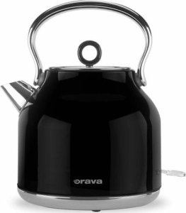 Czajnik retro z analogowym wska�nikiem temepratury Hiluxe-1 B, 2200W, czarna, orava 1