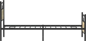 vidaXL vidaXL Łóżko bez materaca, dąb sonoma, 75x190 cm 7