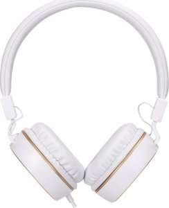 HP DHH-1206 White s�uchawki z mikrofonem, przewodowabia�o-z�ota, klasyczna typ 3,5mm jack 2