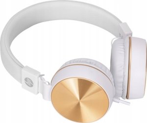 HP DHH-1206 White s�uchawki z mikrofonem, przewodowabia�o-z�ota, klasyczna typ 3,5mm jack 5