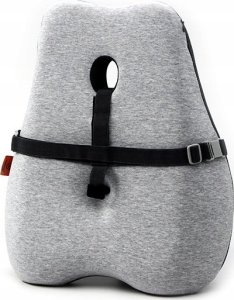 Podparcie l�d�wiowe, ergonomiczna, szara, pianka z efektem pami�ci, Powerton 3