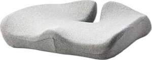Zestaw poduszka l�d�wiowa i poduszka siedziska, ergonomiczna, szary, pianka z efektem pami�ci, Powerton 7