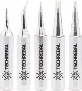 Techrebal Lutownica Precyzyjna Kolbowa 60W Regulacja Temperatury 15 Grotów Aluminium Miedź 7