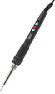 Zestaw Lutownica Precyzyjna z Wyświetlaczem Regulacja 60W Groty Podstawka 5
