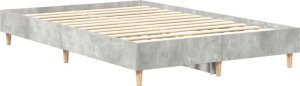 vidaXL Rama łóżka bez materaca Betonowa szarość 120x200 cm 4