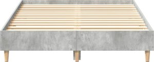 vidaXL Rama łóżka bez materaca Betonowa szarość 120x200 cm 5