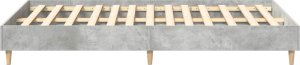 vidaXL Rama łóżka bez materaca Betonowa szarość 120x200 cm 6