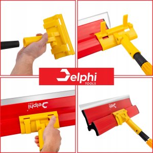 ZESTAW DO GŁADZI SZPACHLA 60cm WYMIENNE NIERDZEWNE OSTRZE 0.3mm KIJ WAŁEK 2