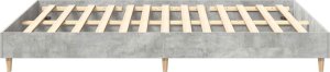vidaXL Rama łóżka bez materaca Betonowa szarość 140x200 cm 6