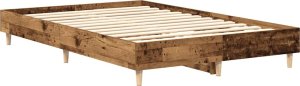 vidaXL Rama łóżka bez materaca Stare drewno 120x200 cm Drewno klejone 4