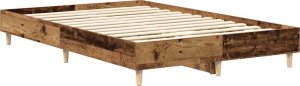 vidaXL Rama łóżka bez materaca Stare drewno 120x200 cm Drewno klejone 7