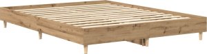 vidaXL Rama łóżka bez materaca Artisan Oak 150x200 cm Drewno klejone 4
