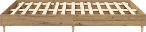 vidaXL Rama łóżka bez materaca Artisan Oak 150x200 cm Drewno klejone 6