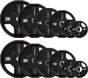 TPC SET ZESTAW TALERZY OLIMPIJSKICH POLIURETANOWYCH 2 x 2.5 - 25 KG CPU - 155KG HMS 1