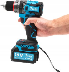 PROFESJONALNA WIERTARKO WKRĘTARKA AKUMULATOROWA AKU 4 Ah 18V UDAROWA MOCNA 4