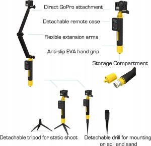 OceanPole PRO- Monopod + Statyw do GoPro od Wocase 3