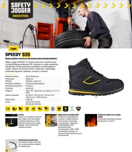Buty Robocze Speedy Modne Dla Aktywnych Profesjonalistów S3 Sr Ci Fo Hro 44 Safety Jogger Speddy 44 5400532025819 5