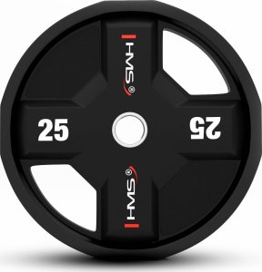 Talerze olimpijskie TPC25 z powłoką CPU HMS 25 kg 1