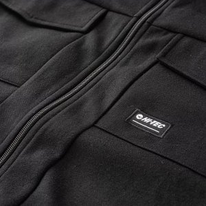 Męska bluza rozpinana z kapturem Hi-tec Barin czarny rozmiar XXL 4