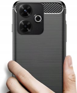 Hello Case Etui do Xiaomi Redmi 13 4G / 13 5G (Czarne, Pancerne, Karbon, Pokrowiec) 2