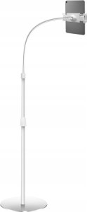 LogiLink Standfuß mit Schwanenhals für Mobilgeräte, silber geignet für 4.7" (11,94 cm) - 12.9" (32,77 cm) Smartphones - 1 Stück (AA0082A) 1