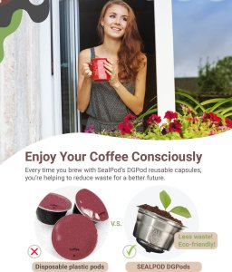 Reusable capsules compatible with NESCAFE(r) Dolce Gusto(r) Sealpod Duo Pack 2