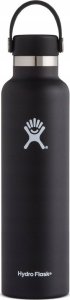Hydro Flask Standard Mouth Flex Straw Cap water bottle, 700 ml - Black 1