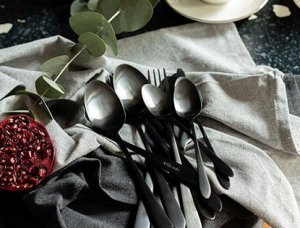 Cutlery set Homla ABELE Black, 16 pcs. 23