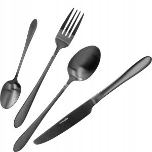 Cutlery set Homla ABELE Black, 16 pcs. 24