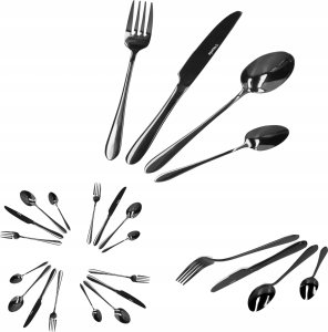 Cutlery set Homla ABELE Black, 16 pcs. 25