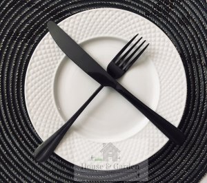 Cutlery set Homla ABELE Black, 16 pcs. 26