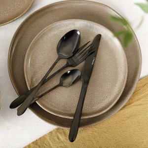 Cutlery set Homla ABELE Black, 16 pcs. 8