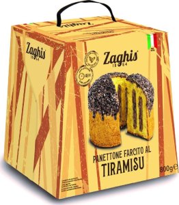 Panettone with a tiramisu cream filling Zaghis Farcito Al Tiramisu, 800 g 1