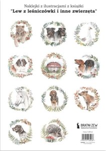 Naklejki ilustracje z książki "Lew z leśniczówki.. 1