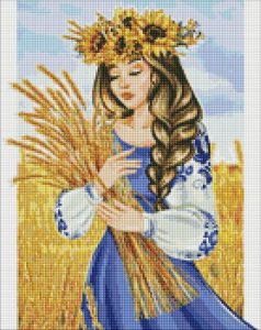 Diamentowa mozaika - Moja rodzinna ziemia 40x50cm 1