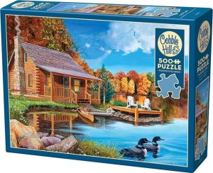 Puzzle 500 Dom nad jeziorem G3 1