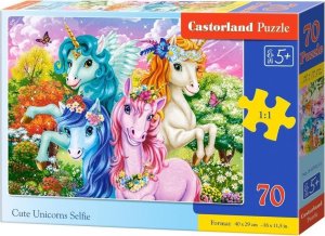 Puzzle 70 Cute Unicorns Selfie CASTOR 1