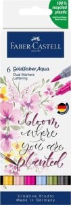 Pisak akwarelowy Goldfaber Aqua lettering 6szt 1