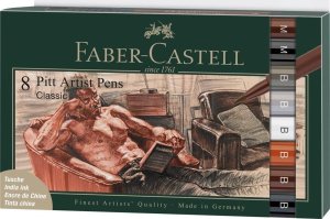 Pisaki Pitt Artist Pen B Classical 8szt 1