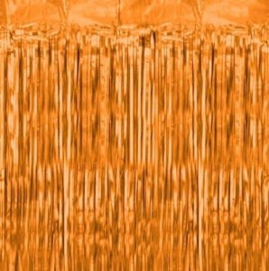Kurtyna dekoracyjna 100x200cm pomarańczowa 1