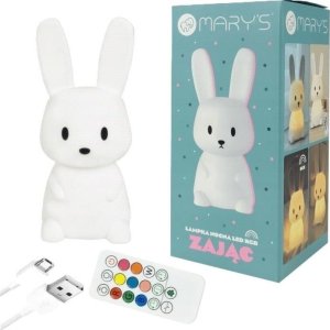 Lampka nocna LED Zając biały mały 1