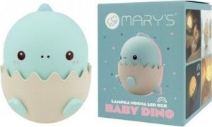 Lampka nocna LED baby dino niebieski 1