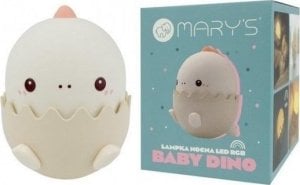 Lampka nocna LED baby dino różowy 1