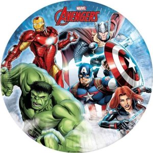 Talerzyki papierowe Avengers Infinity 23cm 8szt 1
