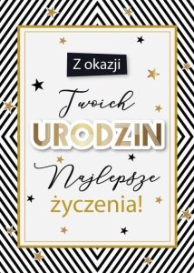 Karnet Urodziny 1