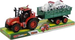 Traktor z przyczepą i zwierzętami 1